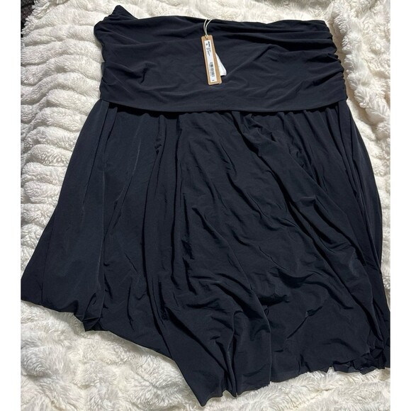 SKIMS Milky Sheer Midi Skirt medium obsidian NWT - Picture 7 of 8